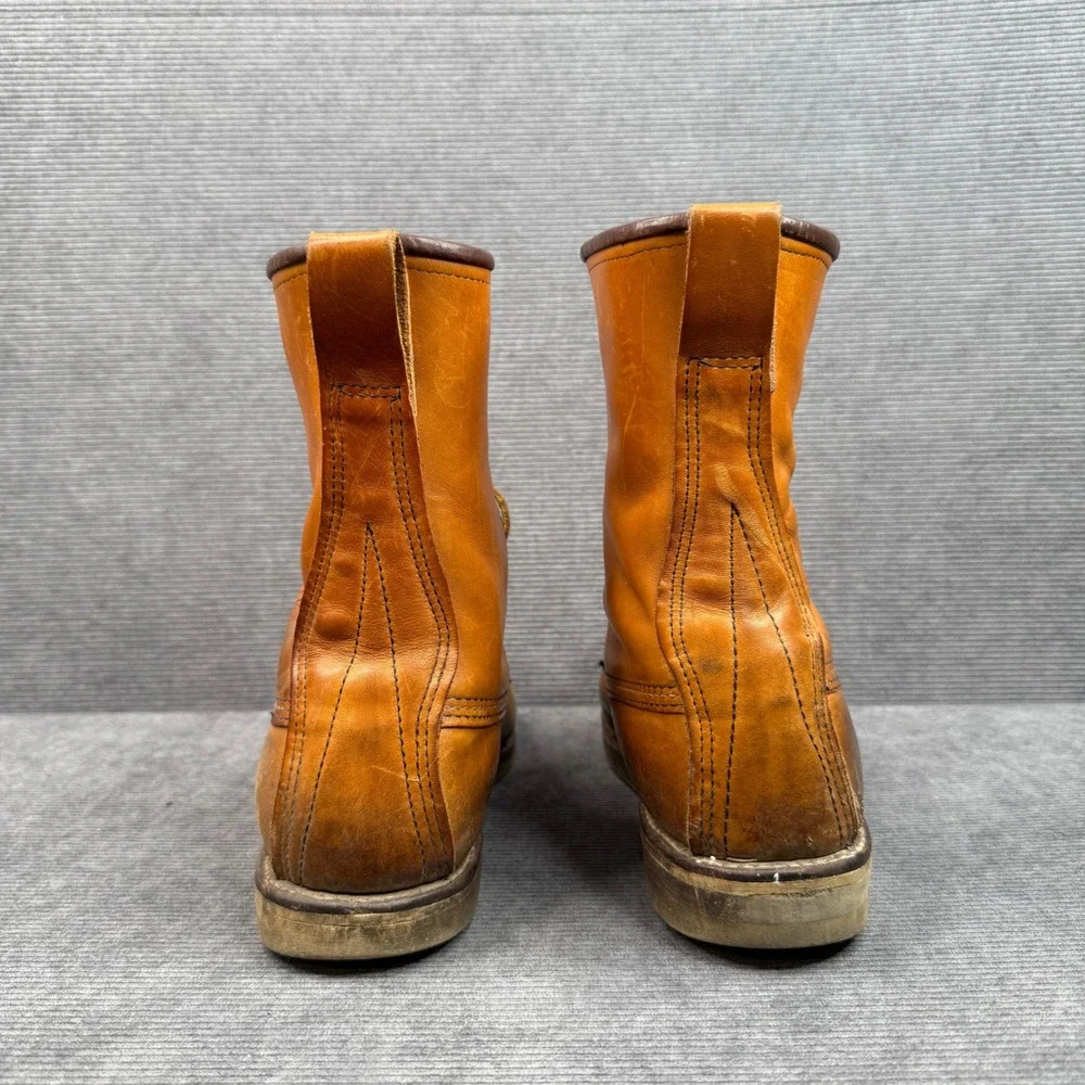 Red Wing 877 Heritage Classic Moc Toe 8 Inch Leather Work Boots Mens 10 D USA